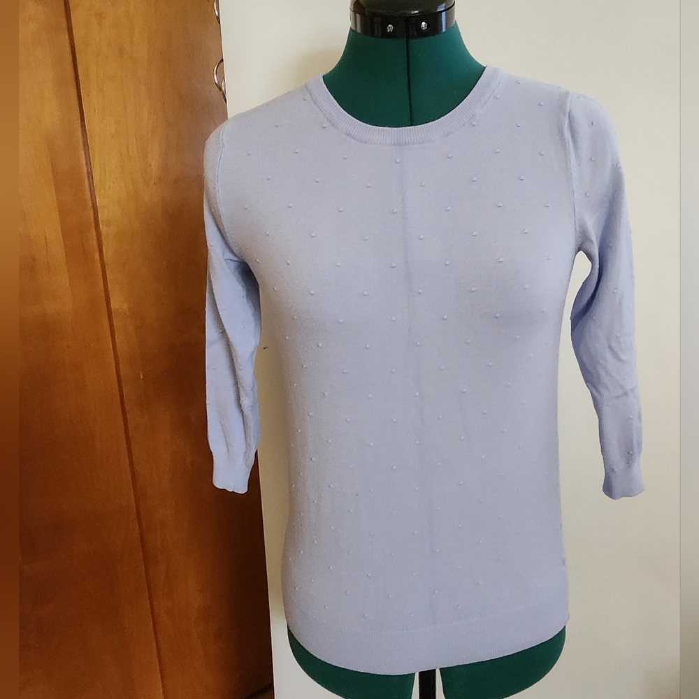Lightly Used Elle Light Lavender Textured Sweater, Size Small